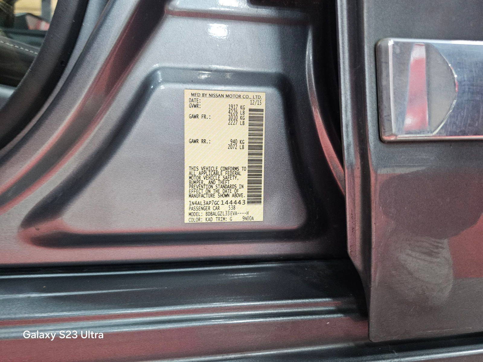 NISSAN ALTIMA 2016 - Marhaba Auction Used Cars - Image 10
