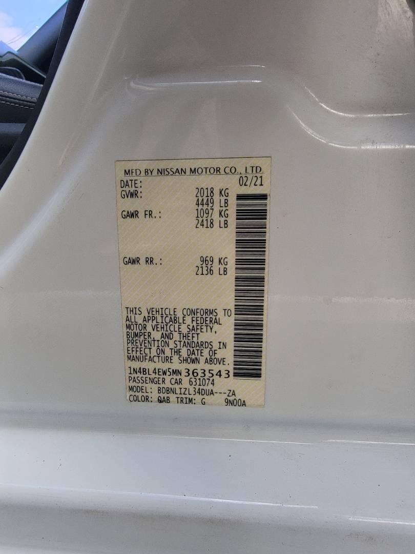 2021 NISSAN ALTIMA — 41631 Miles — Lot MN363543 — Main - Marhaba Auctions Used Cars - Image 11