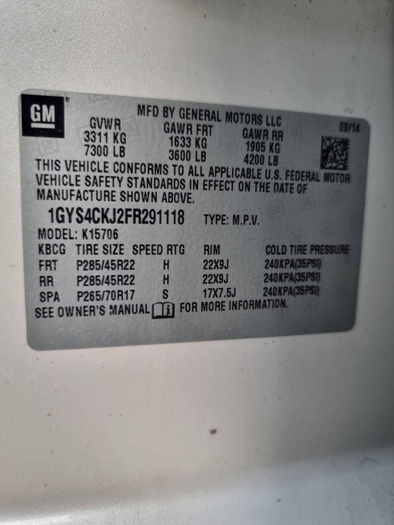 CADILLAC ESCALADE 2015 - Marhaba Auction Used Cars - Image 9