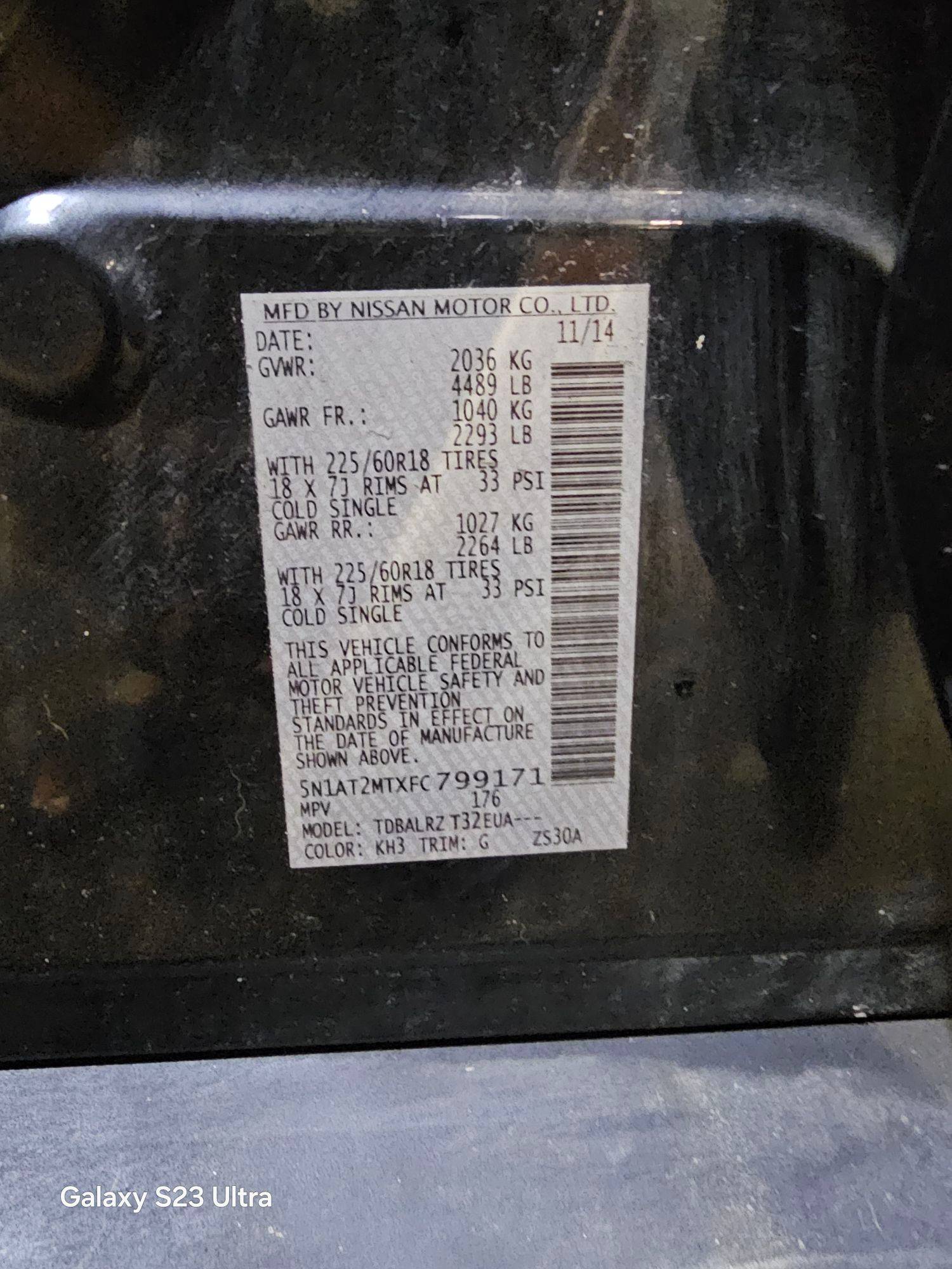 NISSAN ROGUE 2015 - Marhaba Auction Used Cars - Image 10