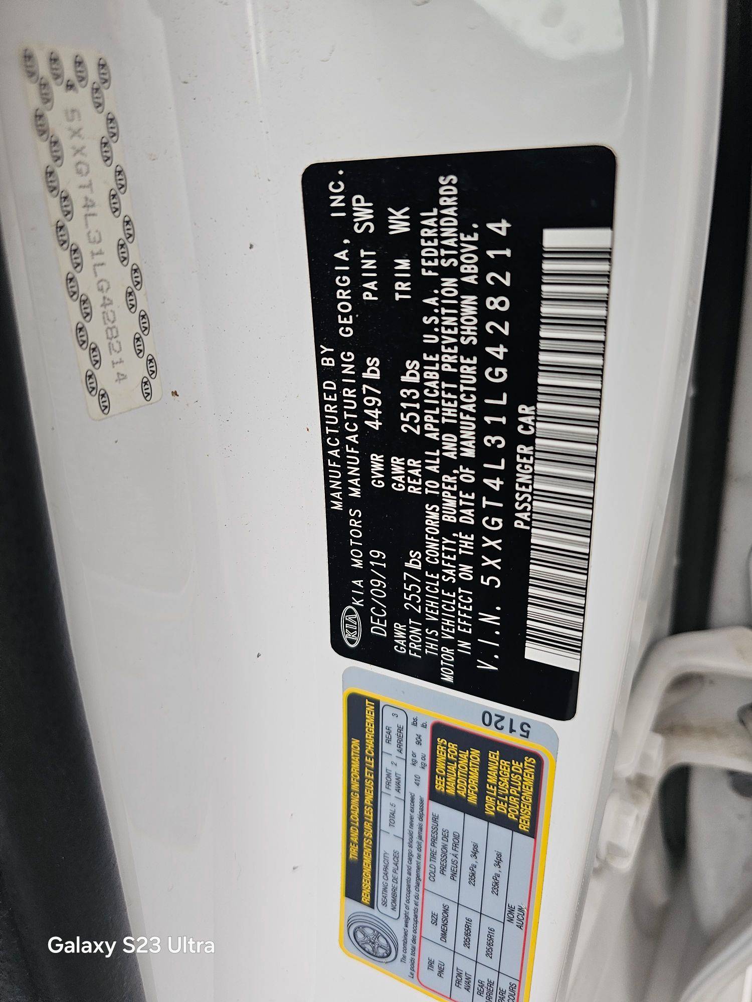 KIA OPTIMA 2020 - Marhaba Auction Used Cars - Image 9