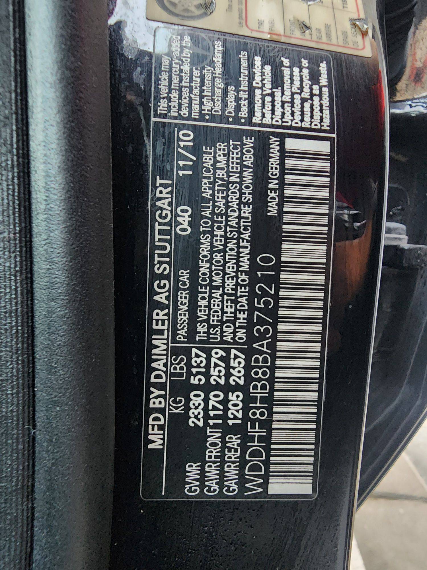 MERCEDES BENZ E 350 2011 - Marhaba Auction Used Cars - Image 11