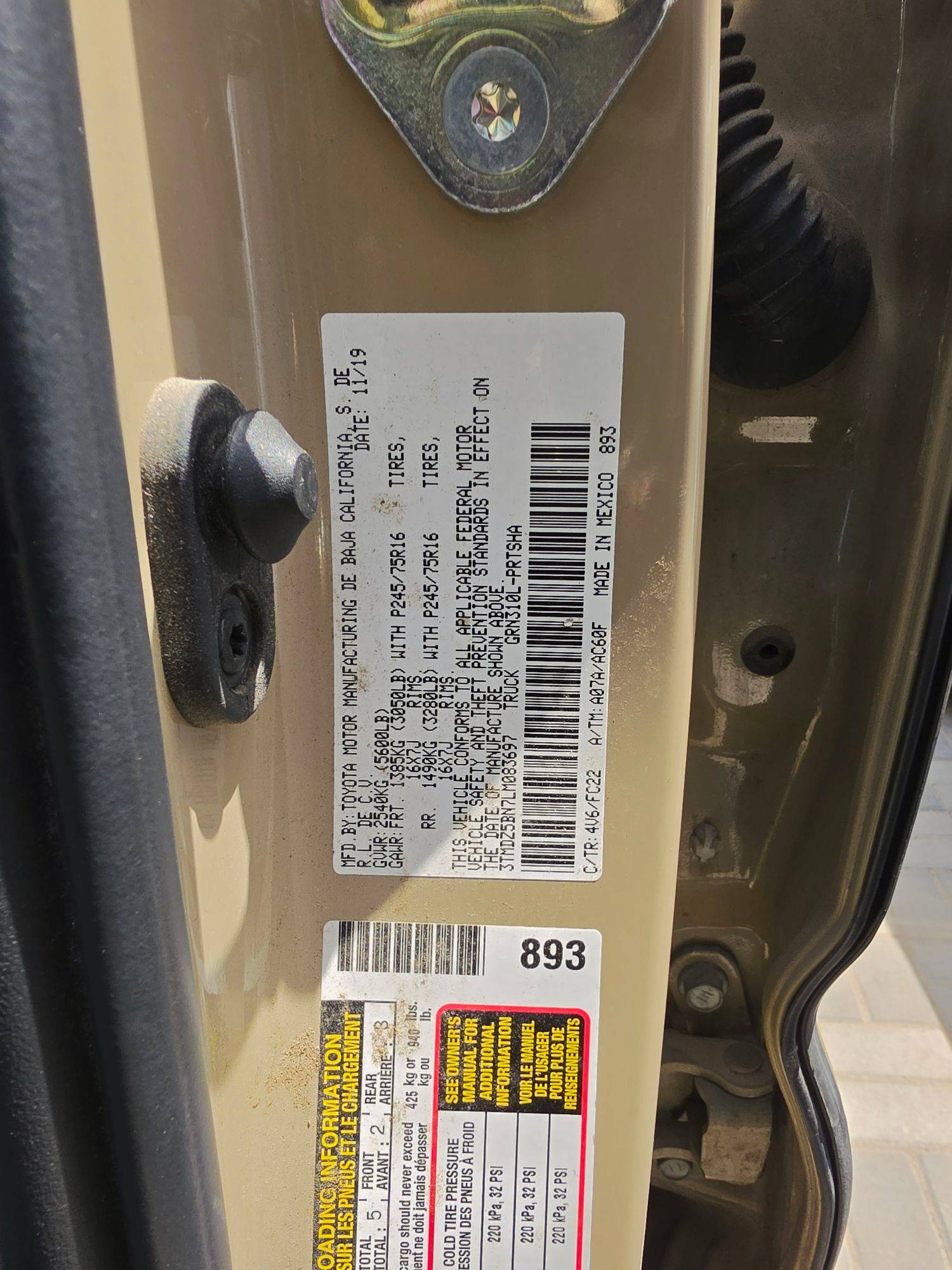 2020 TOYOTA TACOMA — 160317 Miles — Lot BN7LM083697 - Marhaba Auctions Used Cars - Image 10
