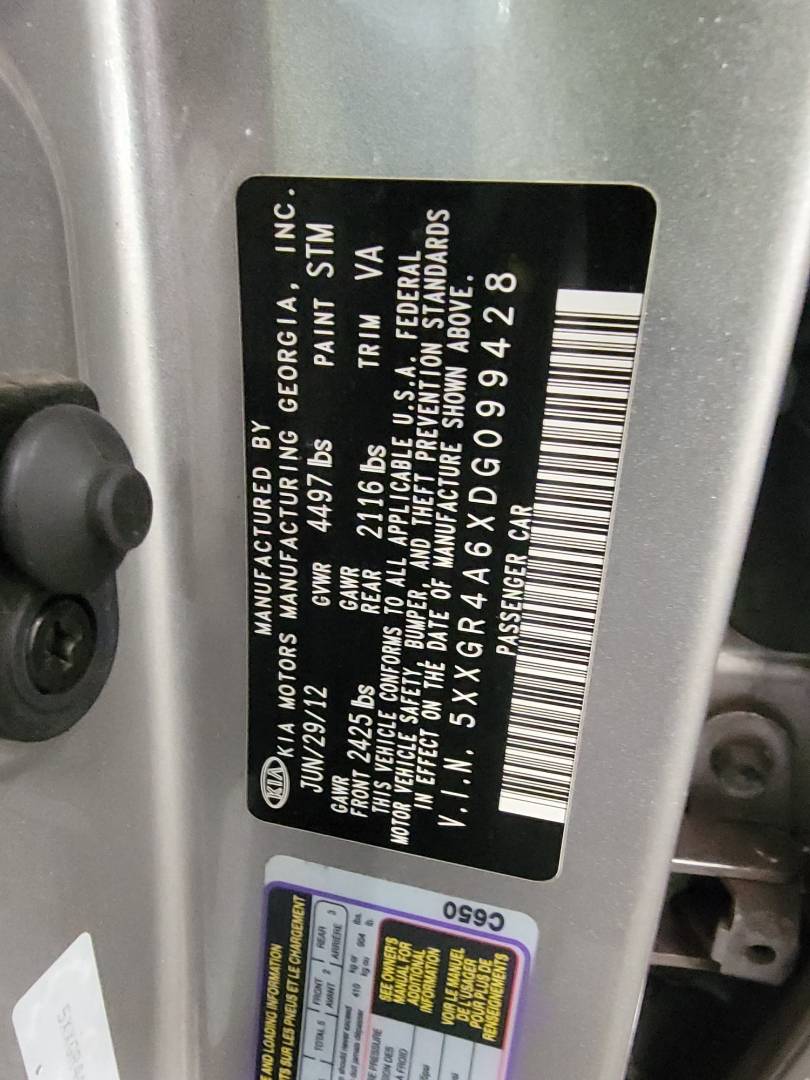 2013 KIA OPTIMA — 103003 Miles — Lot G099428 — Main - Marhaba Auctions Used Cars - Image 10