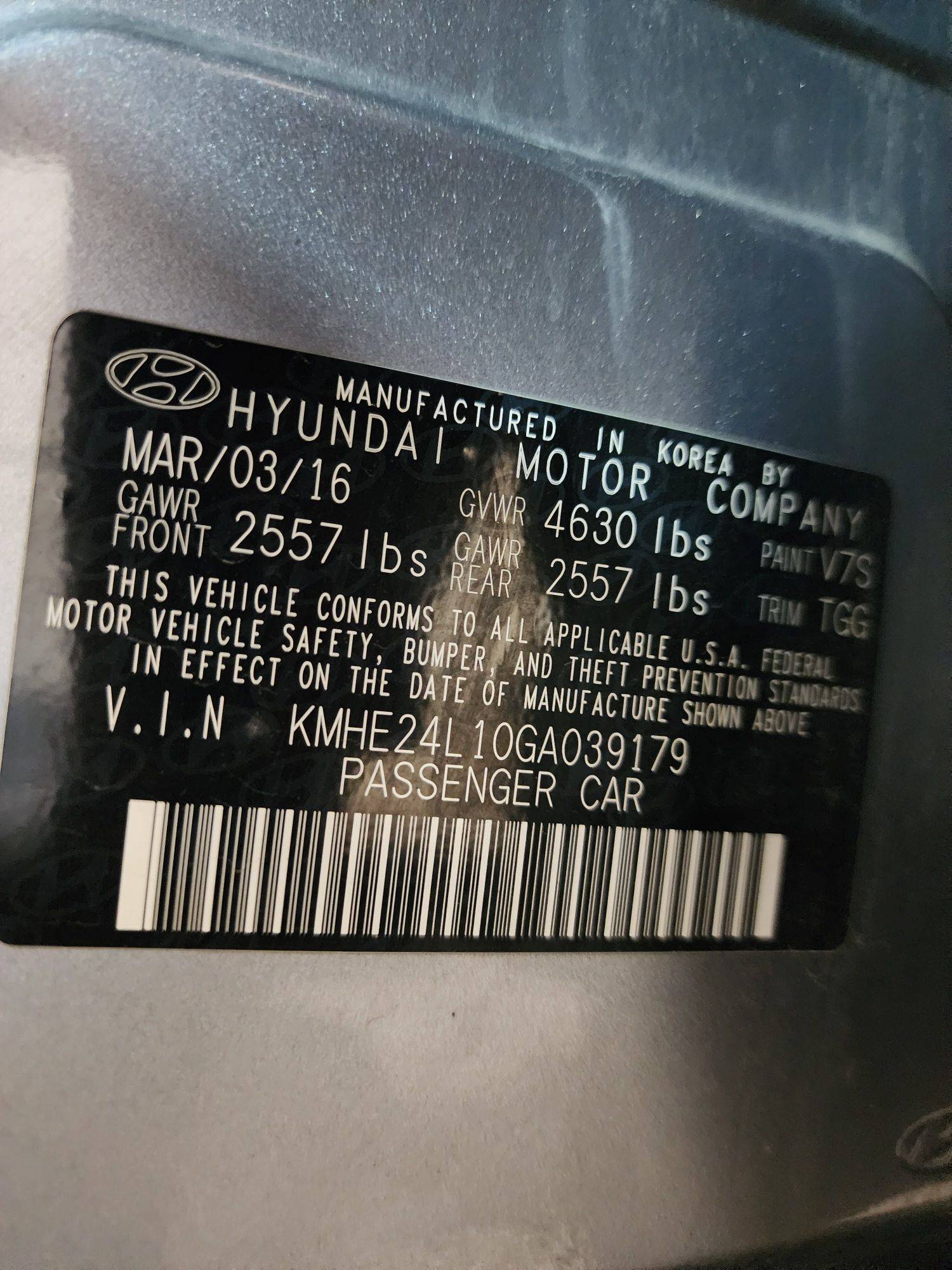 2016 HYUNDAI SONATA — 56184 Miles — Lot GA039179 — Souq - Marhaba Auctions Used Cars - Image 10