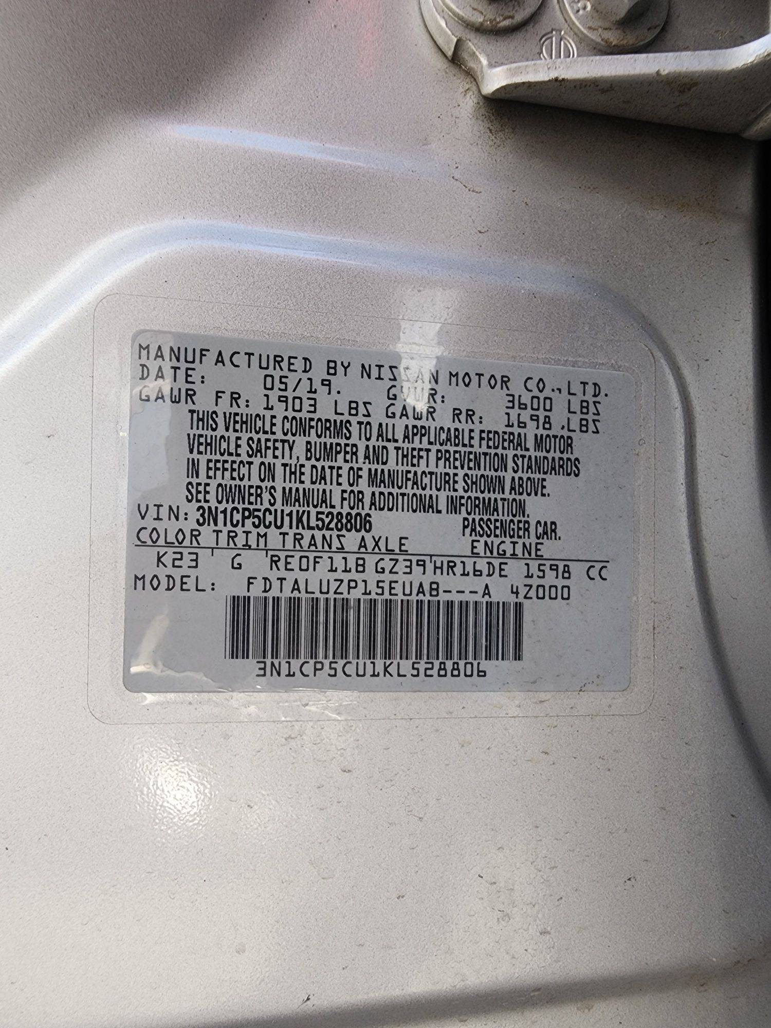 2019 NISSAN KICKS — 62106 Miles — Lot 40798800 — Main - Marhaba Auctions Used Cars - Image 10
