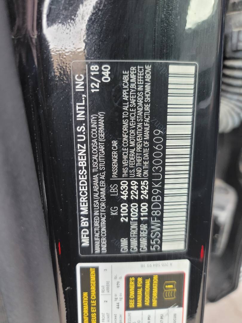 2019 MERCEDES BENZ C300 — 63257 Miles — Lot U300609 — Main - Marhaba Auctions Used Cars - Image 11