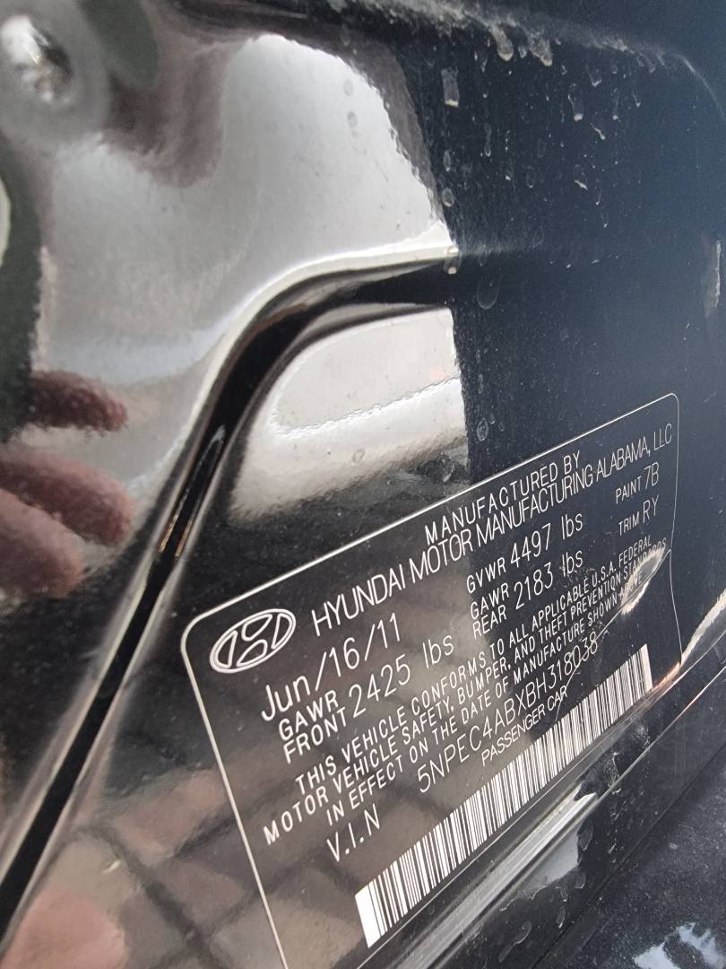 2011 HYUNDAI SONATA — 158676 Miles — Lot 158676 — Ind. 12 - Marhaba Auctions Used Cars - Image 10