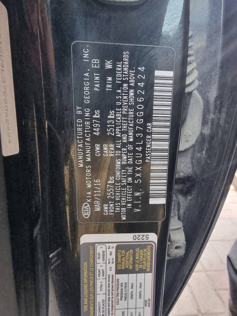 KIA OPTIMA 2016 - Marhaba Auction Used Cars - Image 9