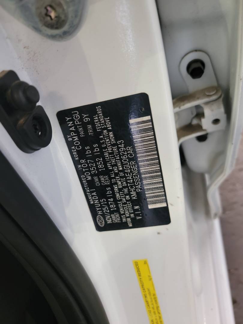 2016 HYUNDAI ACCENT — 201349 Miles — Lot U062943 — Main - Marhaba Auctions Used Cars - Image 8