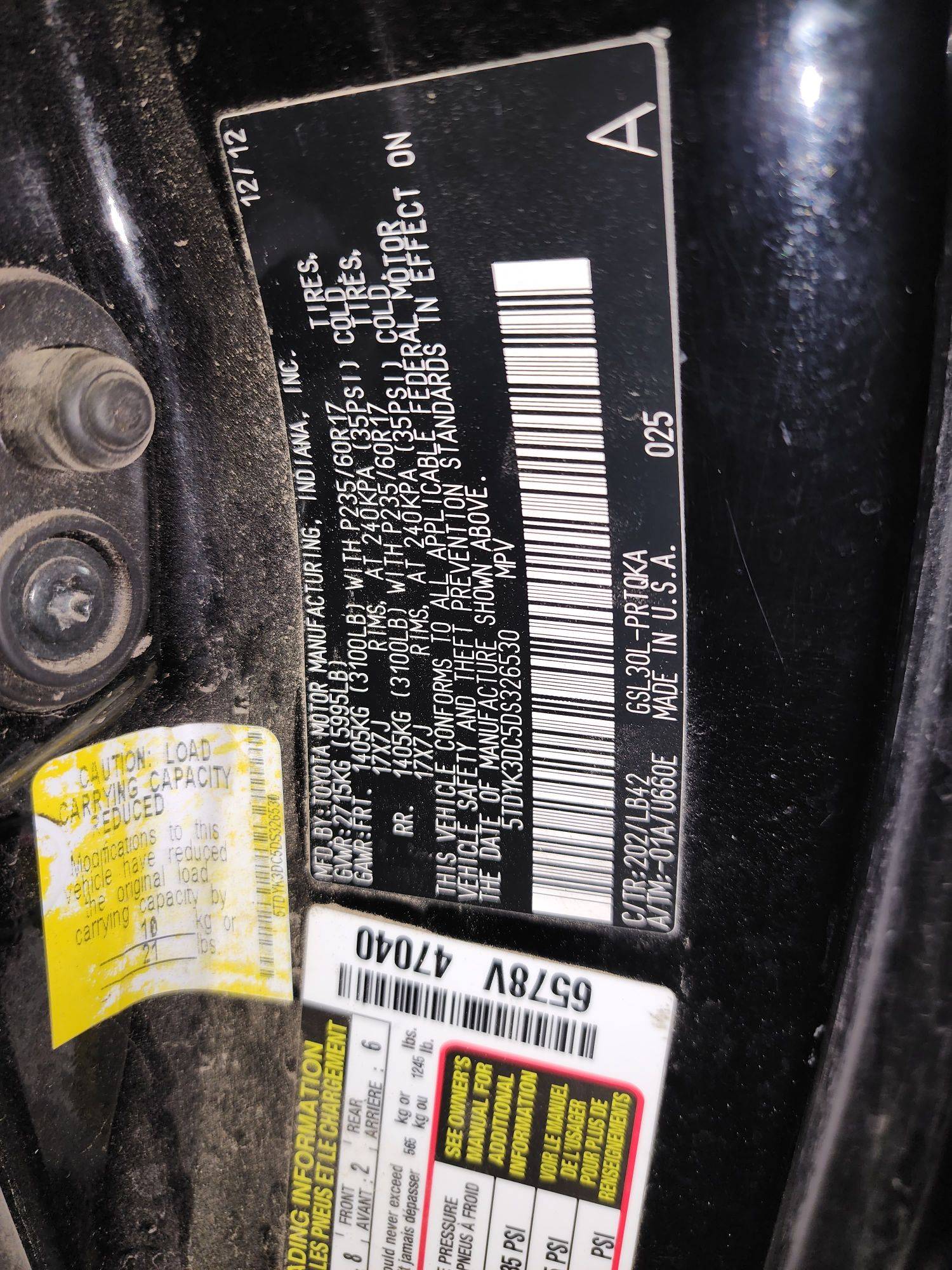 TOYOTA SIENNA 2013 - Marhaba Auction Used Cars - Image 11