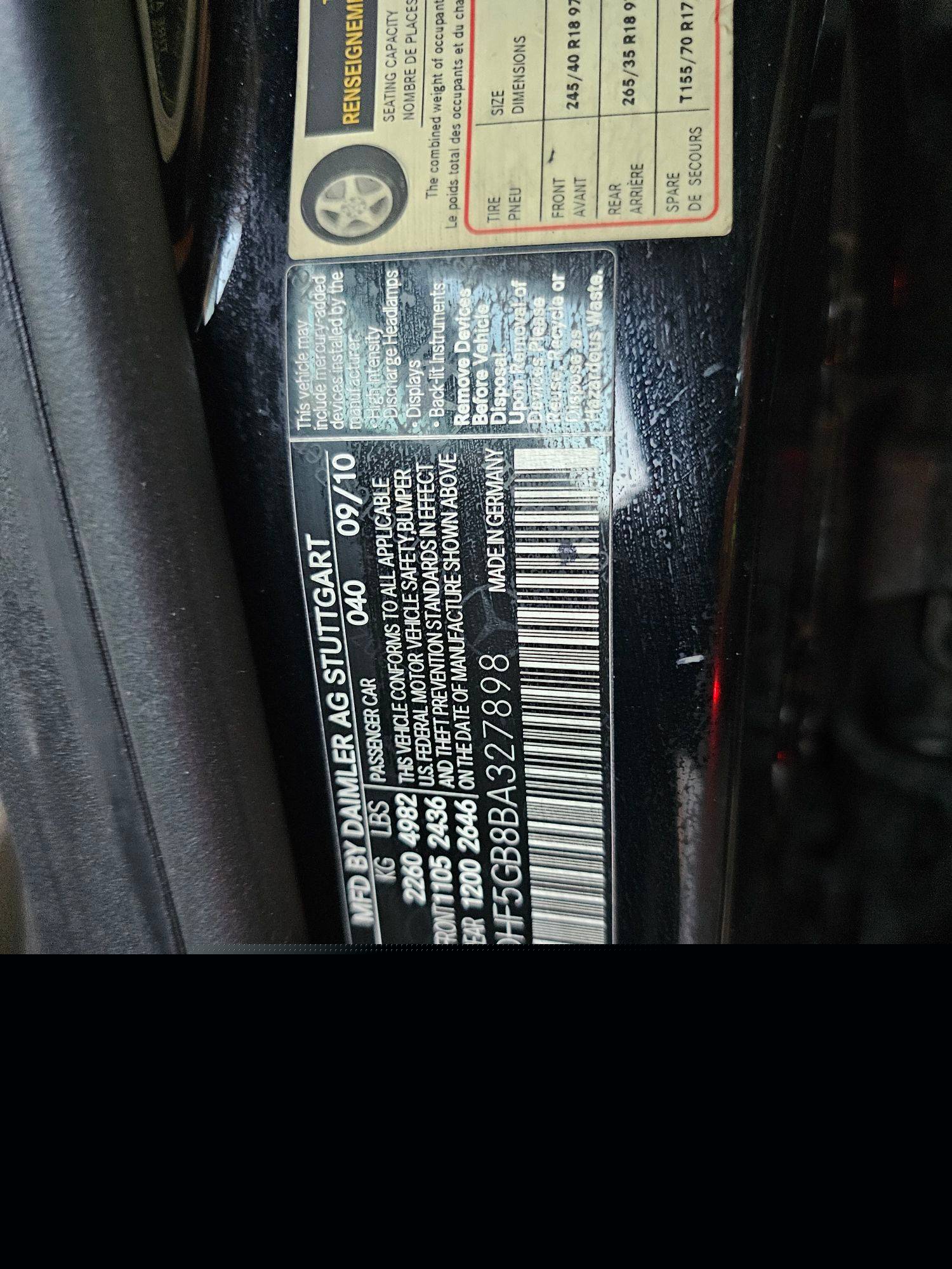 2011 MERCEDES BENZ E 350 — 183318 Miles — Lot GB8BA327898 — Main - Marhaba Auctions Used Cars - Image 9