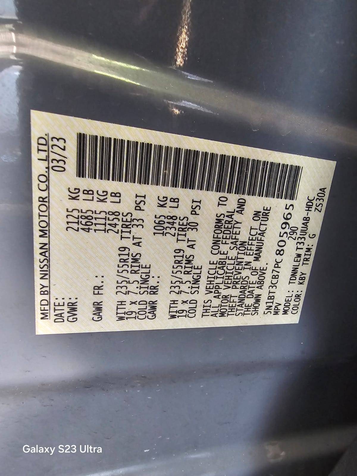 NISSAN ROGUE 2023 - Marhaba Auction Used Cars - Image 9