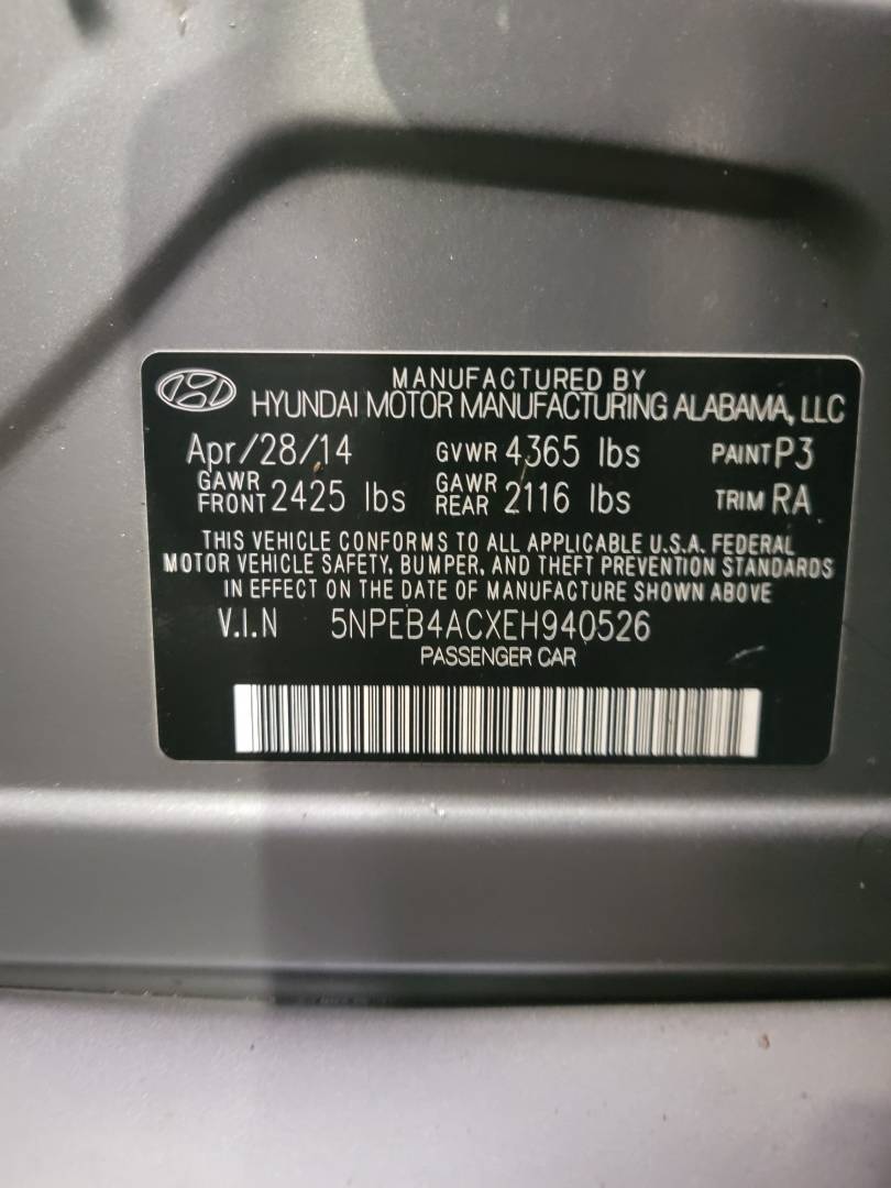 2014 HYUNDAI SONATA — 188647 Miles — Lot 45736704 — Main - Marhaba Auctions Used Cars - Image 10