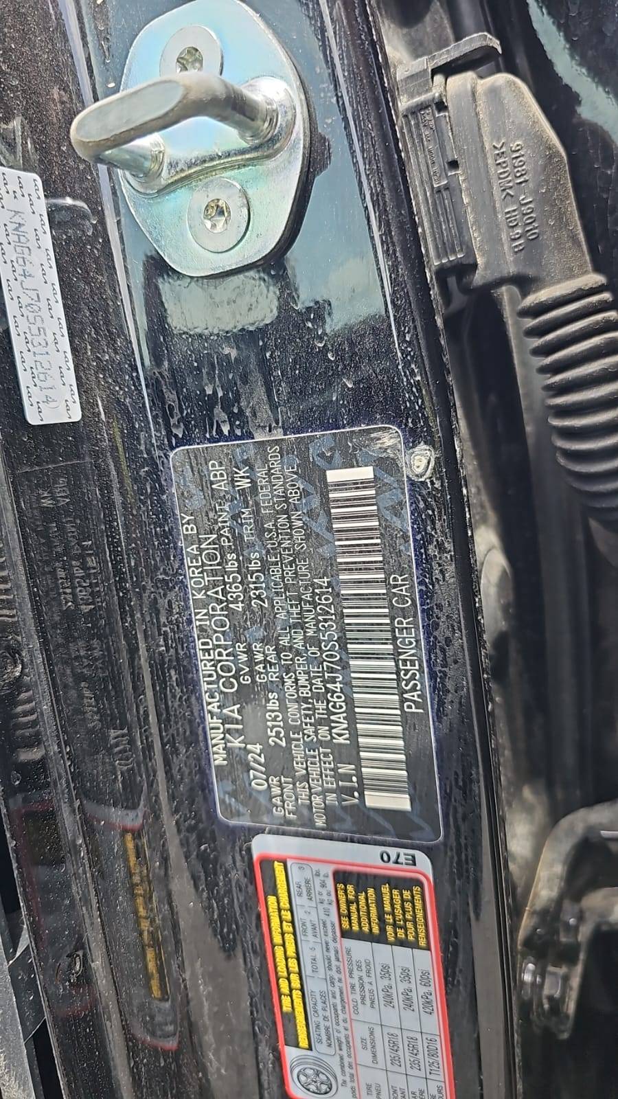 KIA K5 2025 - Marhaba Auction Used Cars - Image 5