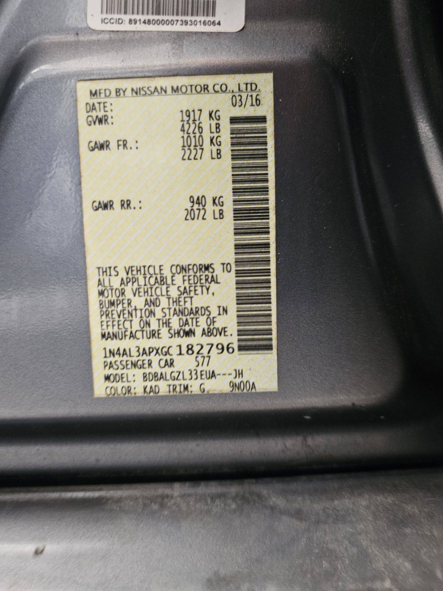 NISSAN ALTIMA 2016 - Marhaba Auction Used Cars - Image 9