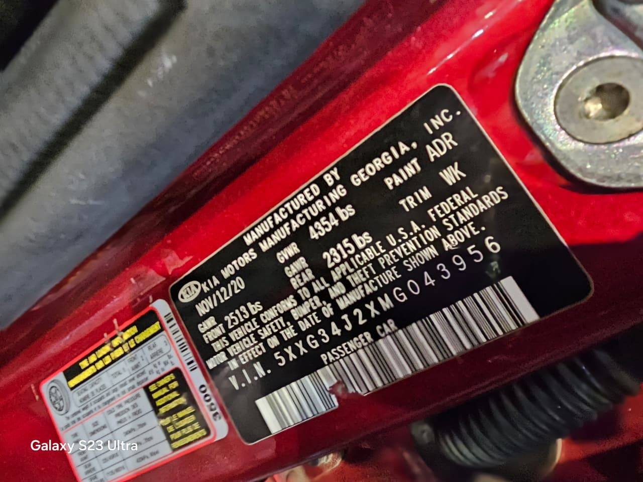 KIA K5 2021 - Marhaba Auction Used Cars - Image 11