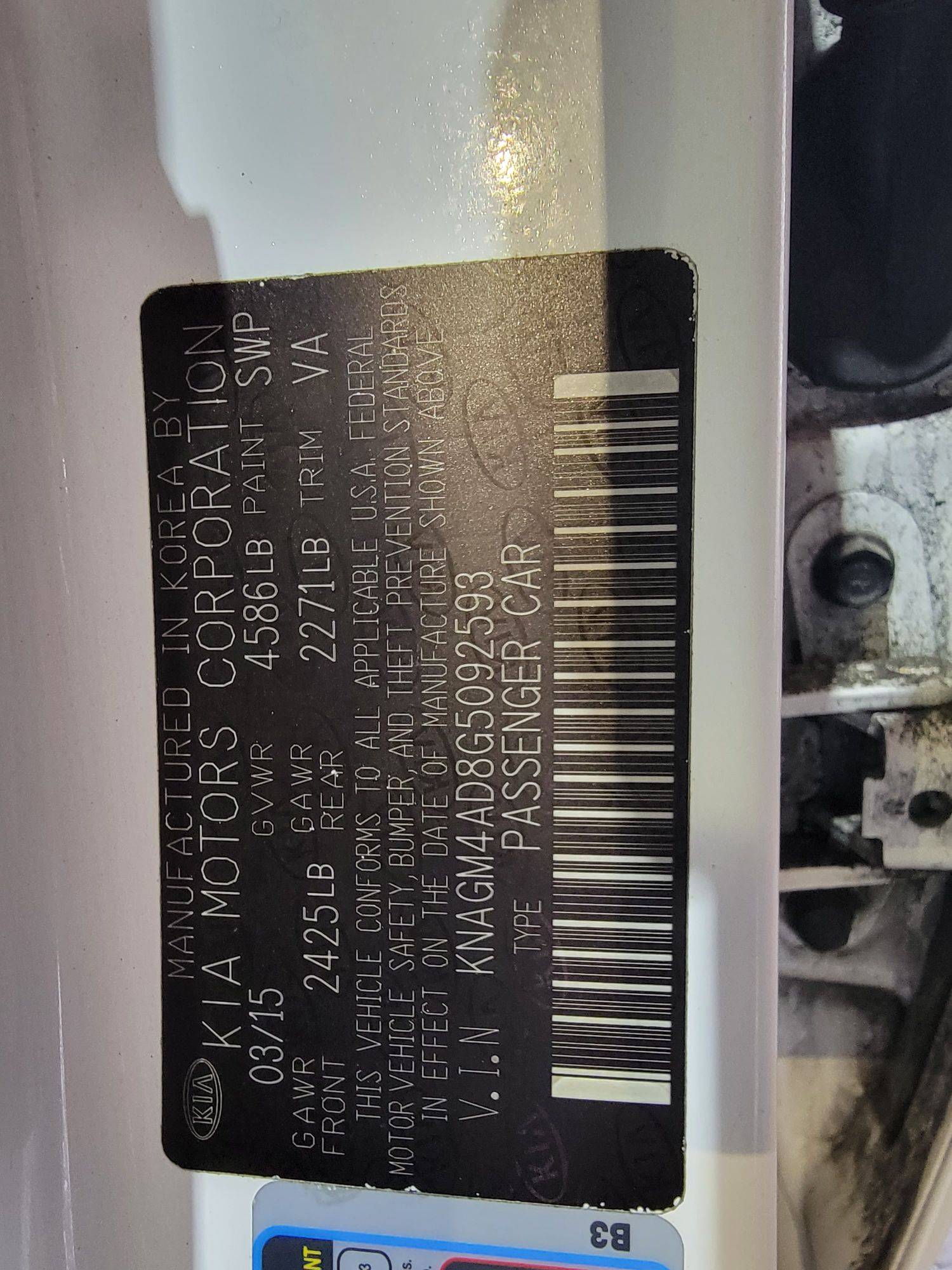 KIA OPTIMA 2016 - Marhaba Auction Used Cars - Image 9