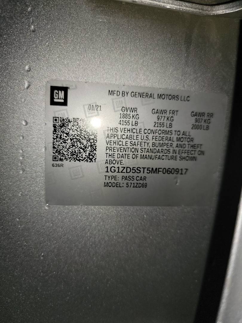 CHEVROLET MALIBU 2021 - Marhaba Auction Used Cars - Image 9