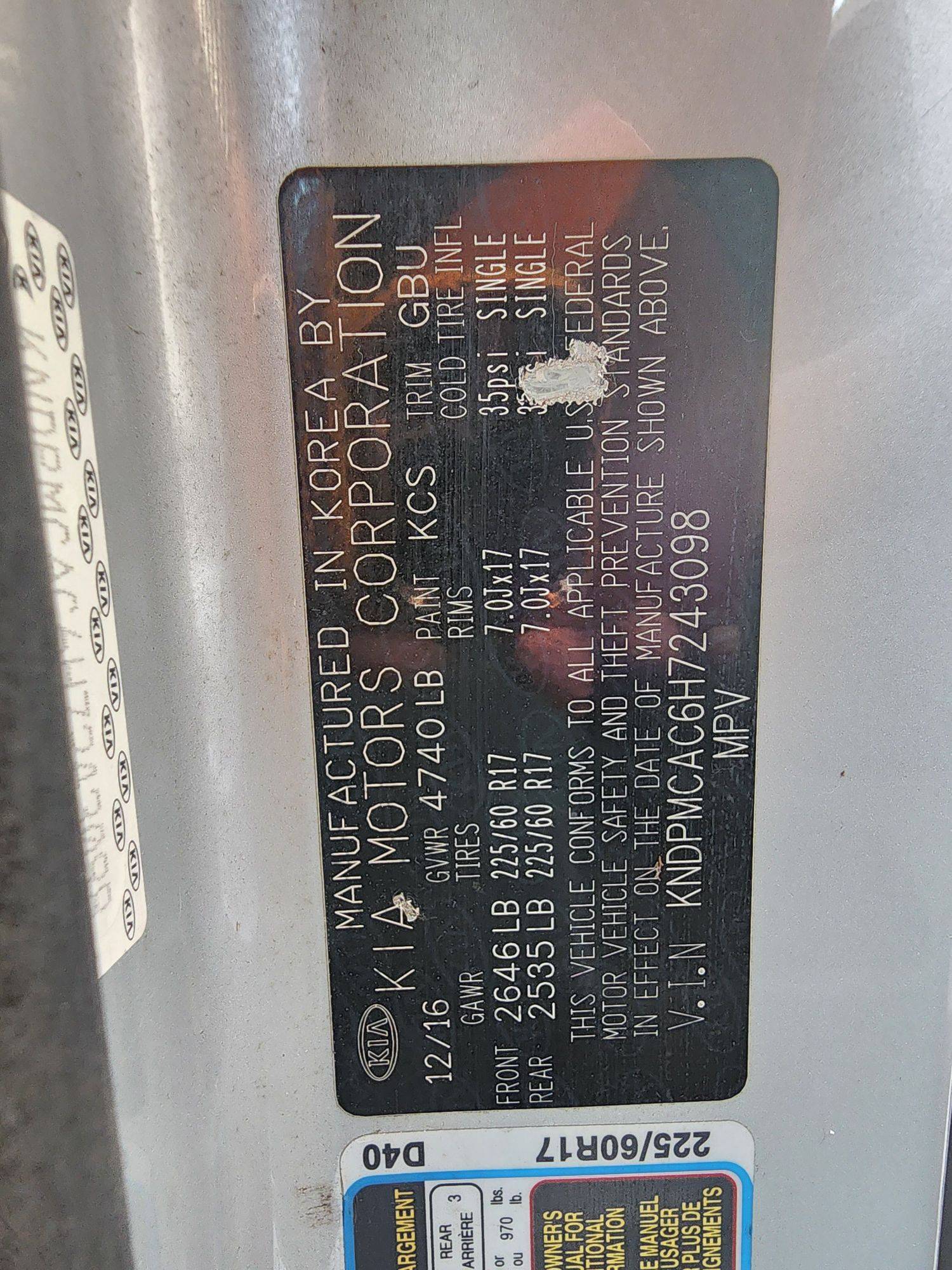 KIA SPORTAGE 2017 - Marhaba Auction Used Cars - Image 10