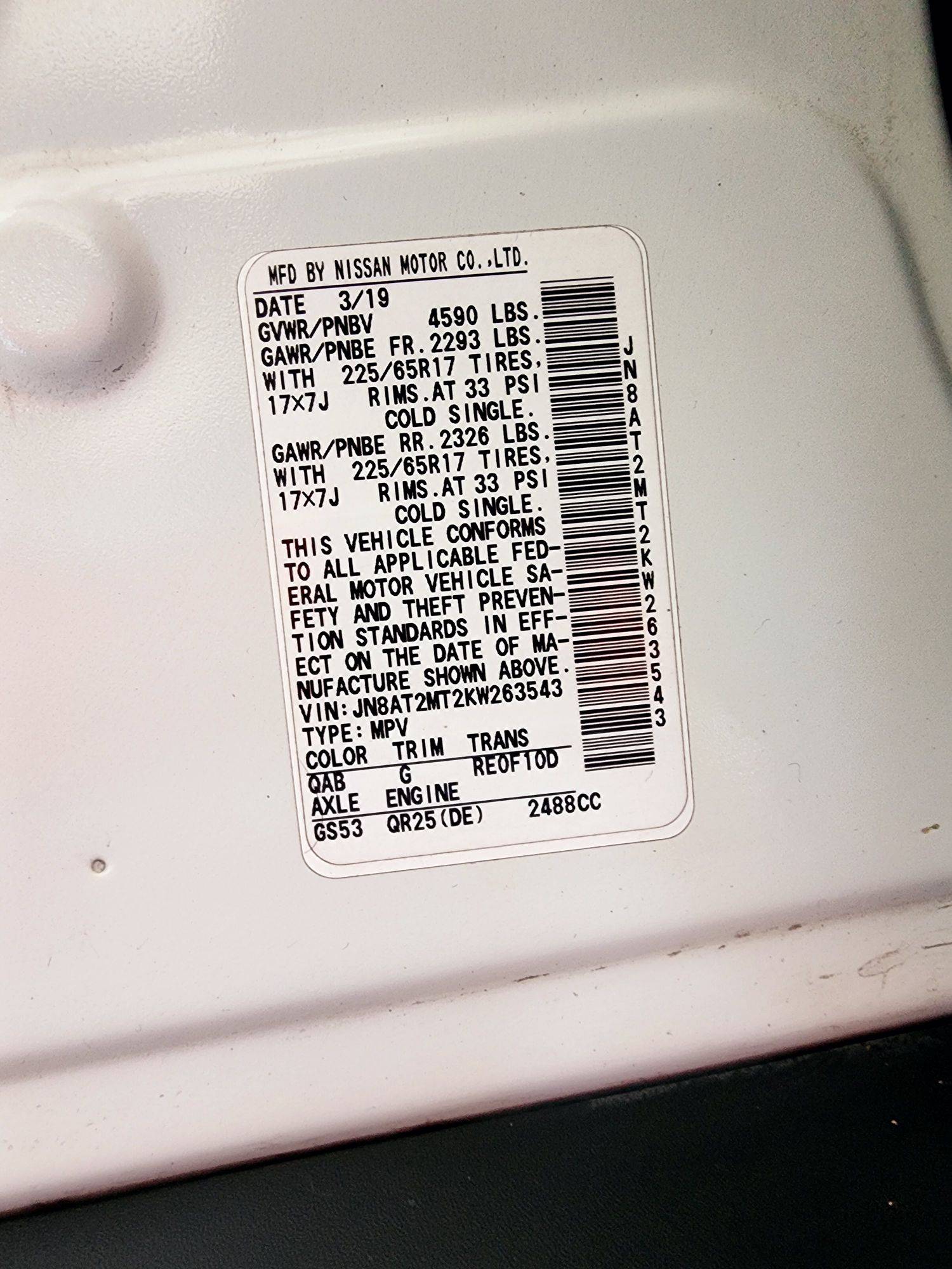 2019 NISSAN ROGUE — 134698 Miles — Lot 64517224 — Souq - Marhaba Auctions Used Cars - Image 9