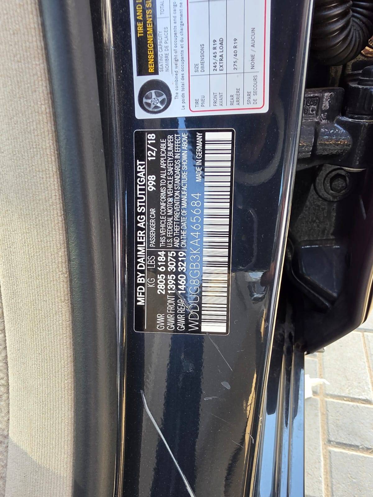 MERCEDES BENZ S 560 2019 - Marhaba Auction Used Cars - Image 10
