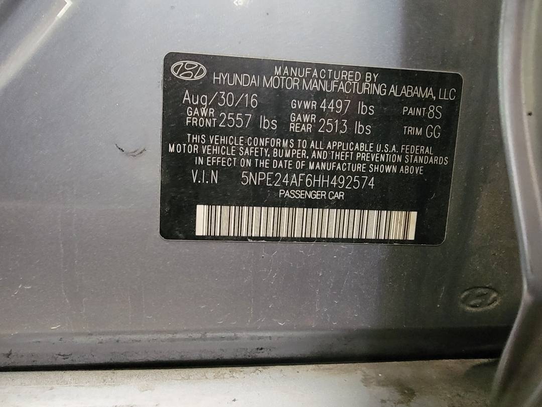 2017 HYUNDAI SONATA — 144467 Miles — Lot 38746654 — Main - Marhaba Auctions Used Cars - Image 10
