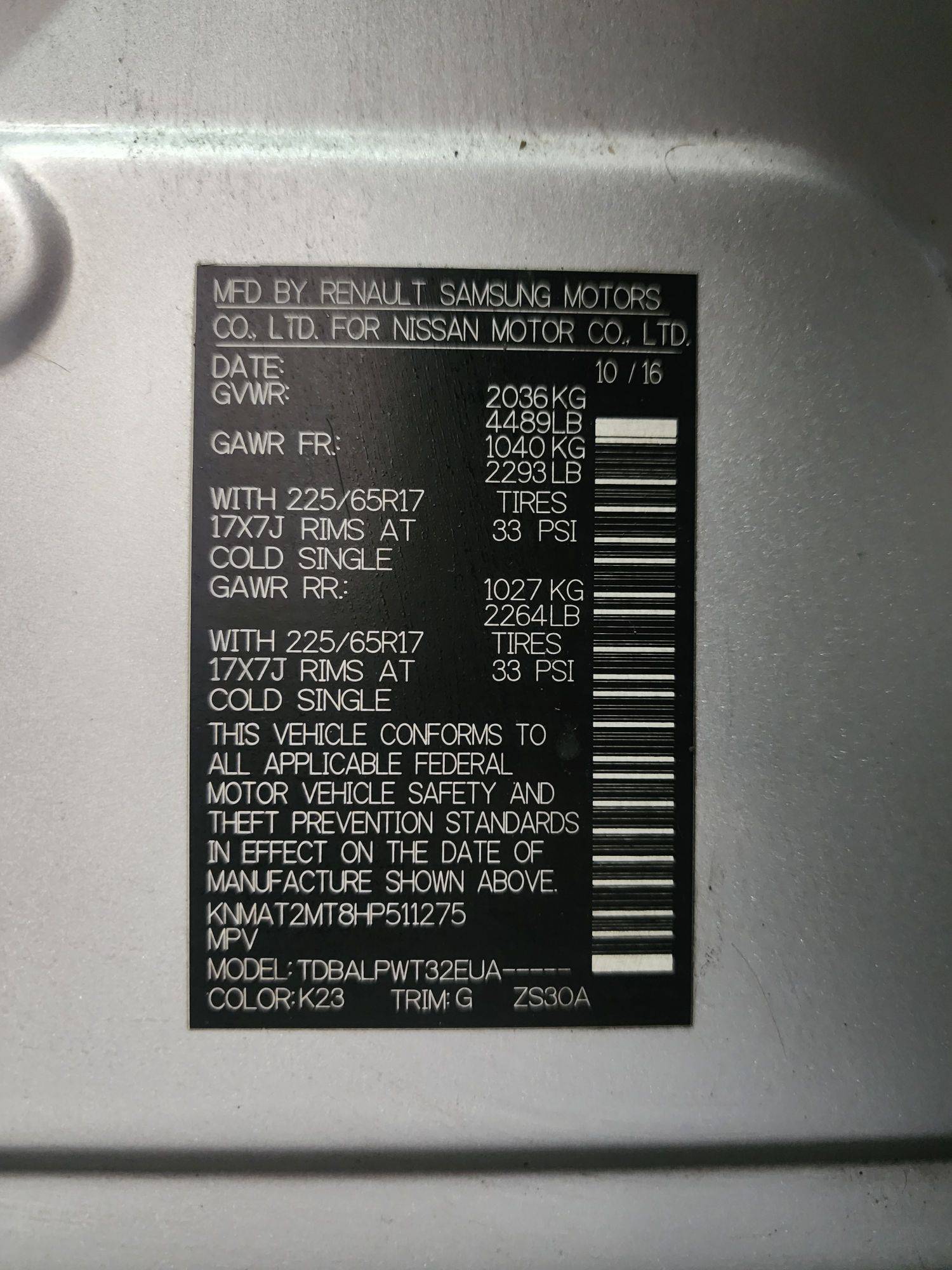 NISSAN ROGUE 2017 - Marhaba Auction Used Cars - Image 10