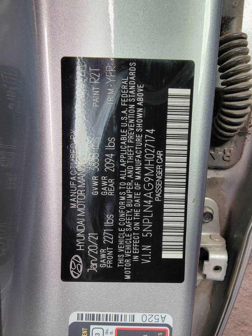 2021 HYUNDAI ELANTRA — 41436 Miles — Lot H027174 — Main - Marhaba Auctions Used Cars - Image 10