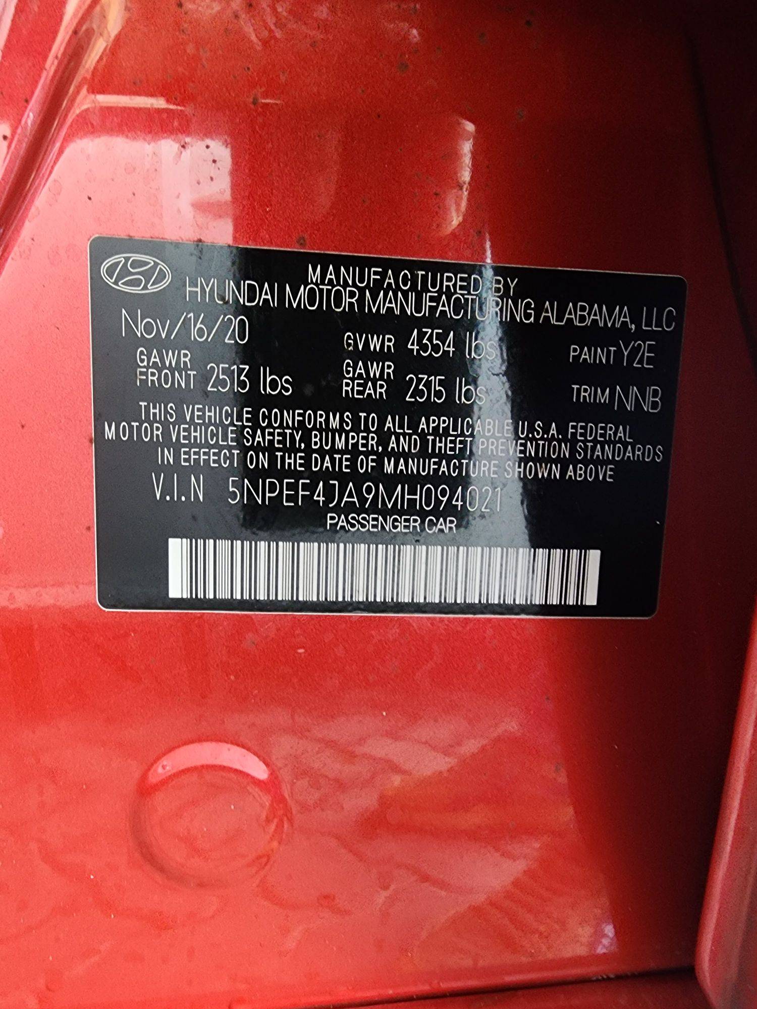2021 HYUNDAI SONATA — 59381 Miles — Lot H094021 — Main - Marhaba Auctions Used Cars - Image 10
