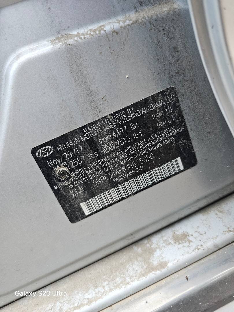 2018 HYUNDAI SONATA SPORT — 105802 Miles — Lot 55876845 — Main - Marhaba Auctions Used Cars - Image 9