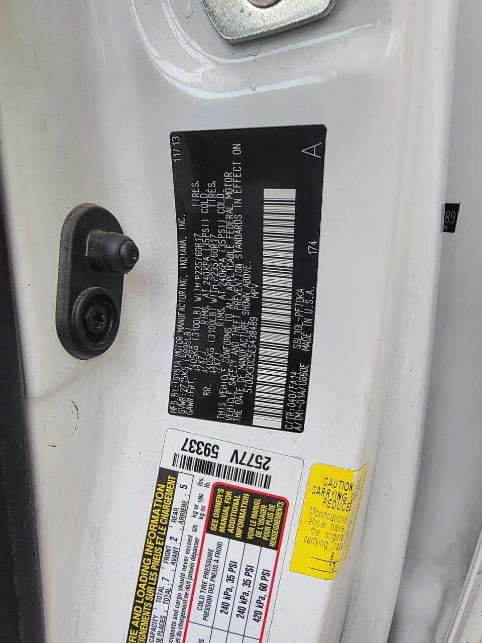 TOYOTA SIENNA 2014 - Marhaba Auction Used Cars - Image 9