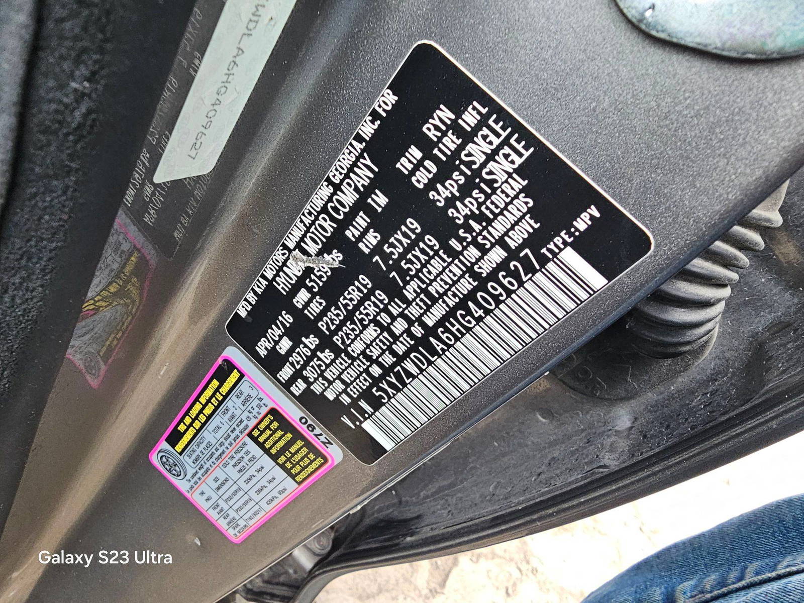 HYUNDAI SANTA FE SPORT 2017 - Marhaba Auction Used Cars - Image 9