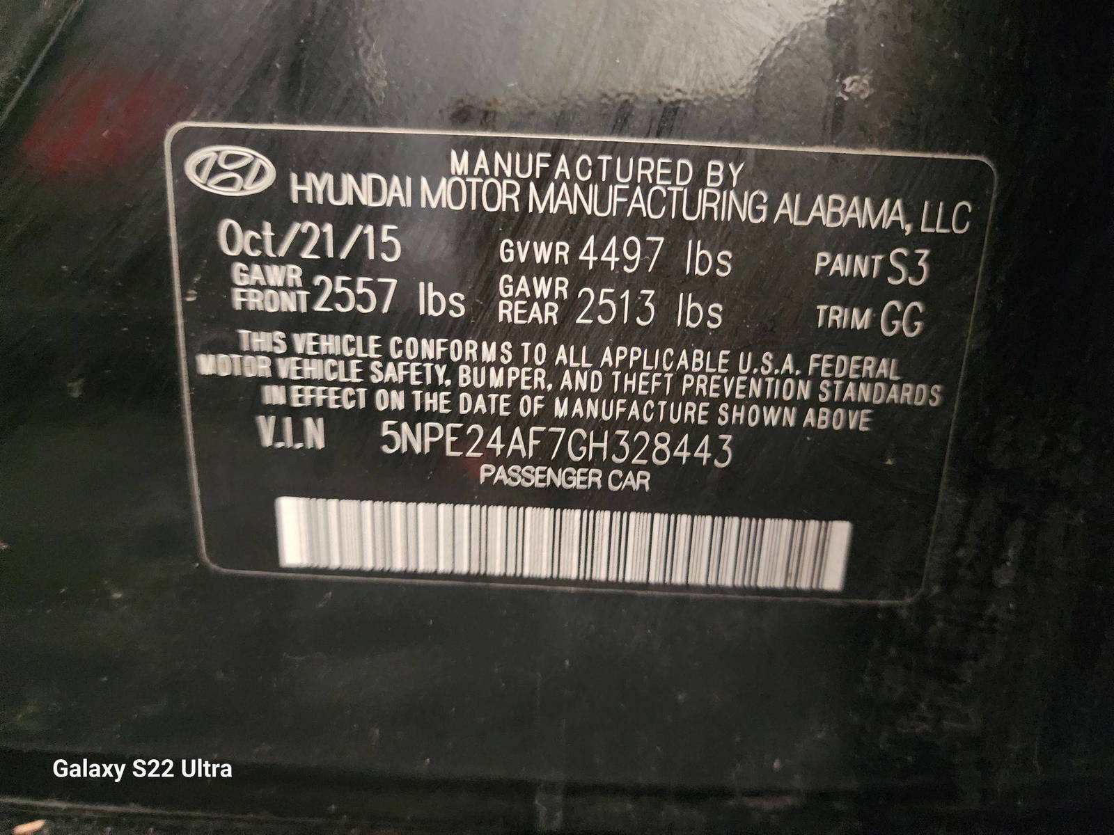 2016 HYUNDAI SONATA — 89373 Miles — Lot 72796363 - Marhaba Auctions Used Cars - Image 10