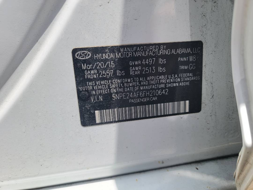 2015 HYUNDAI SONATA — 83439 Miles — Lot 81061143 - Marhaba Auctions Used Cars - Image 10