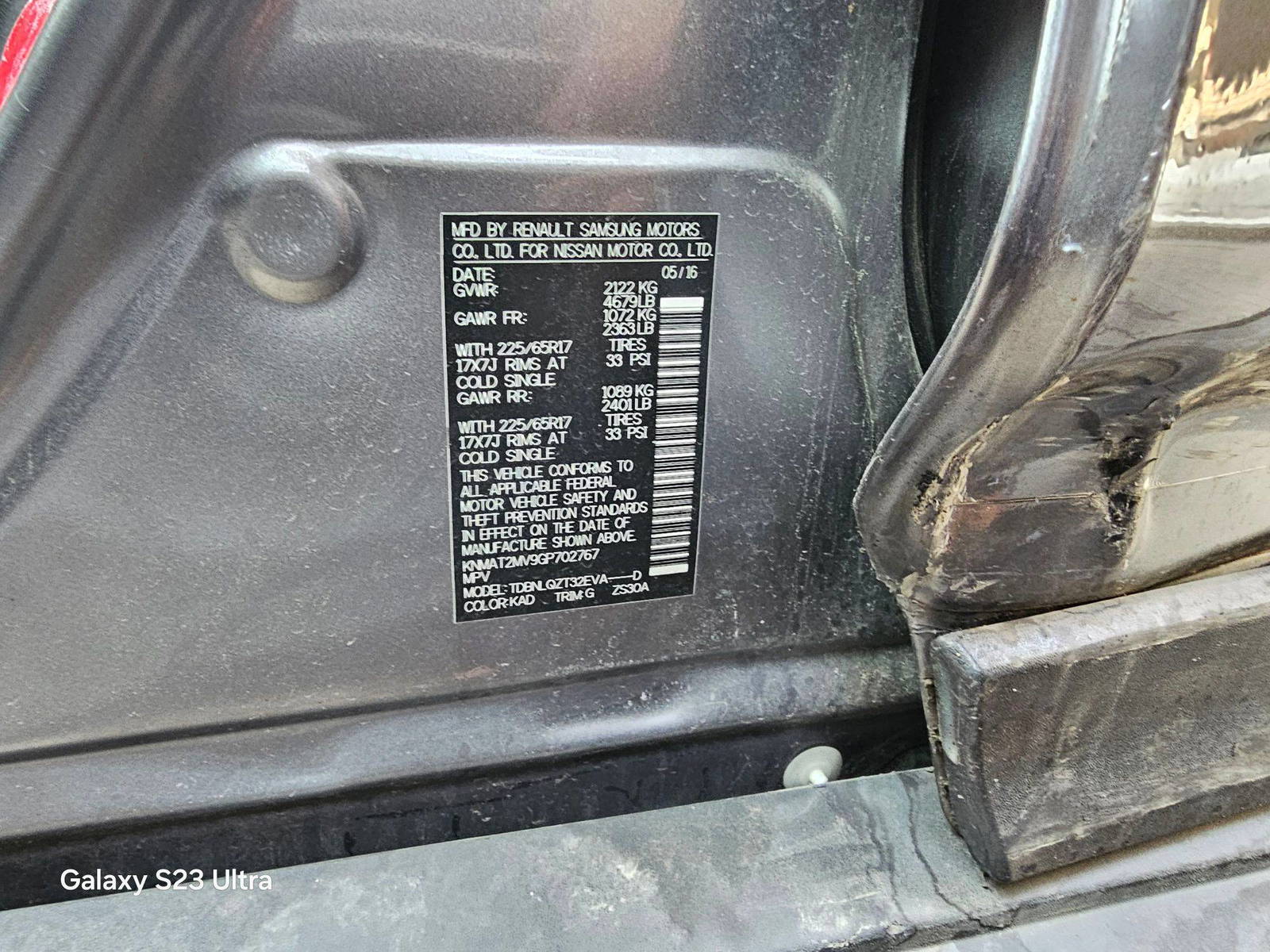 NISSAN ROGUE 2016 - Marhaba Auction Used Cars - Image 9