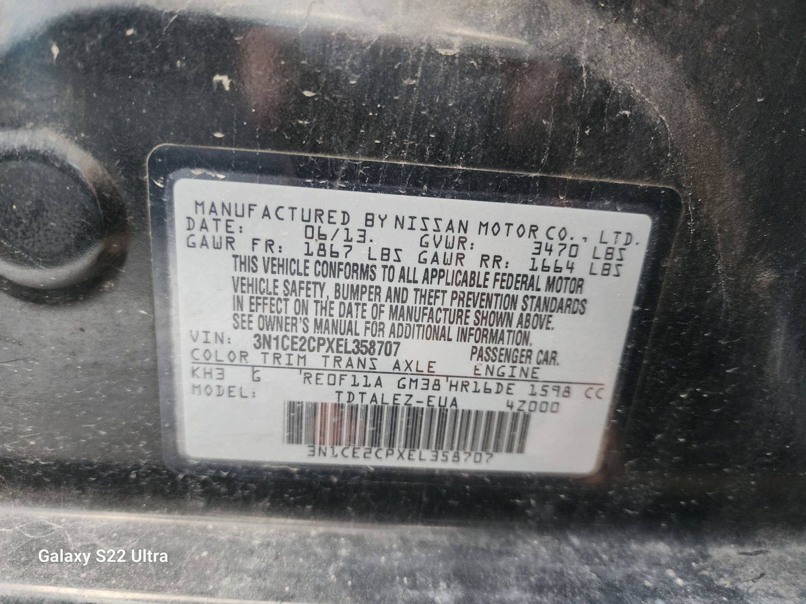 2014 NISSAN VERSA NOTE — 100511 Miles — Lot 70349463 - Marhaba Auctions Used Cars - Image 10