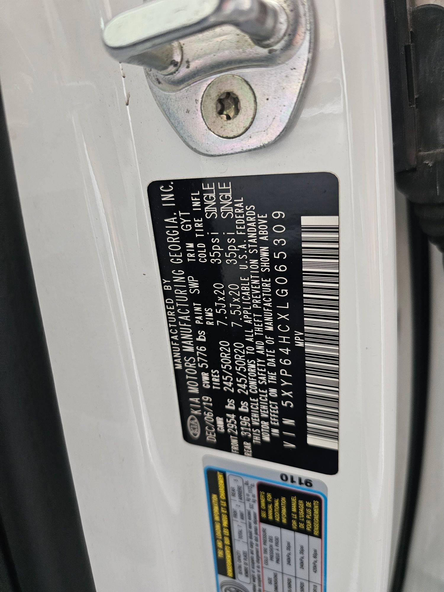 KIA TELLURIDE 2020 - Marhaba Auction Used Cars - Image 11