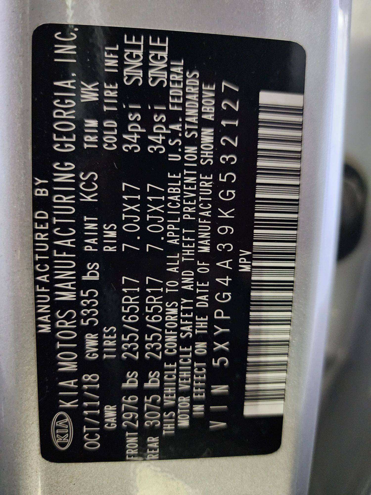 KIA SORENTO 2019 - Marhaba Auction Used Cars - Image 10