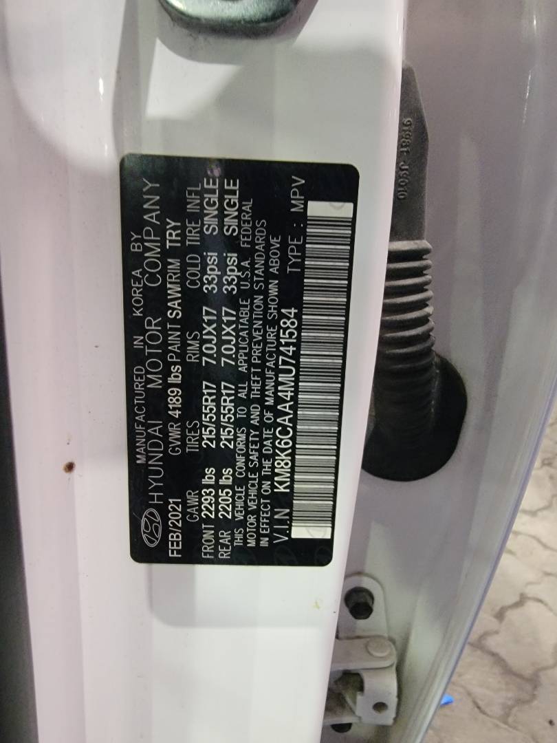 2021 HYUNDAI KONA — 57460 Miles — Lot 741584 — Main - Marhaba Auctions Used Cars - Image 10