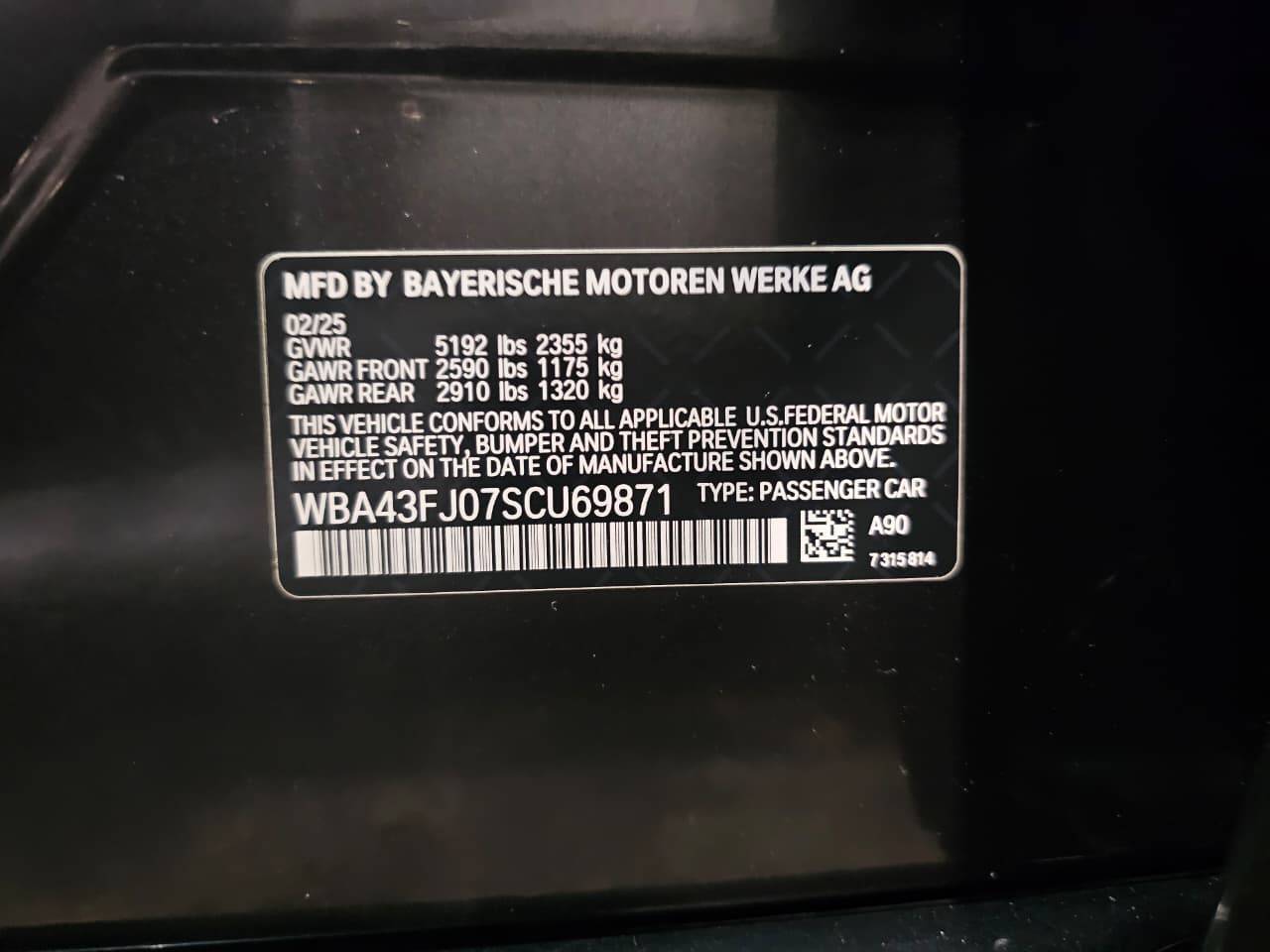 2025 BMW 530i — 21138 Miles — Lot FJ07SCU69871 — Main - Marhaba Auctions Used Cars - Image 10