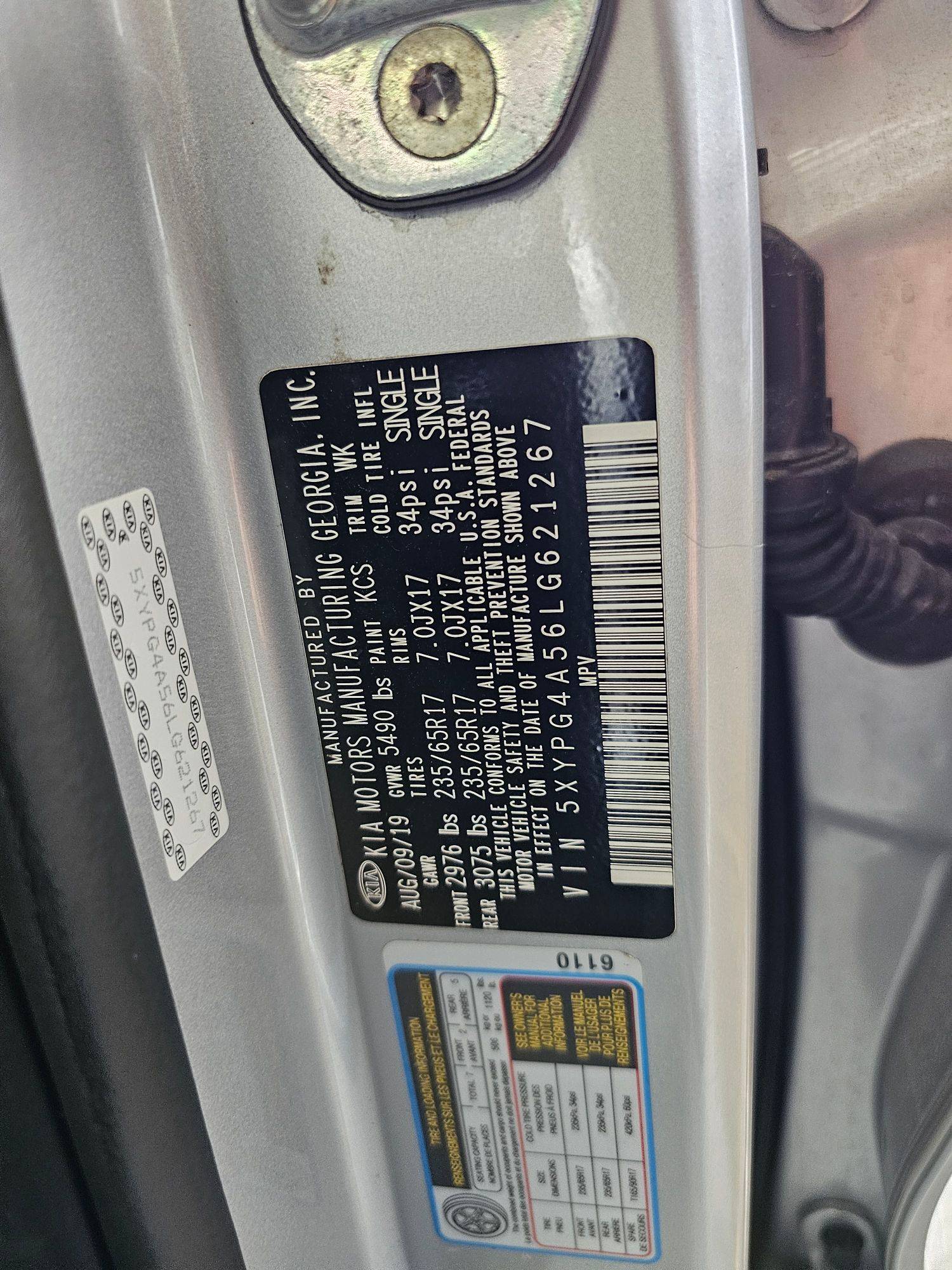 2020 KIA SORENTO — 101289 Miles — Lot 52922345 — Main - Marhaba Auctions Used Cars - Image 9