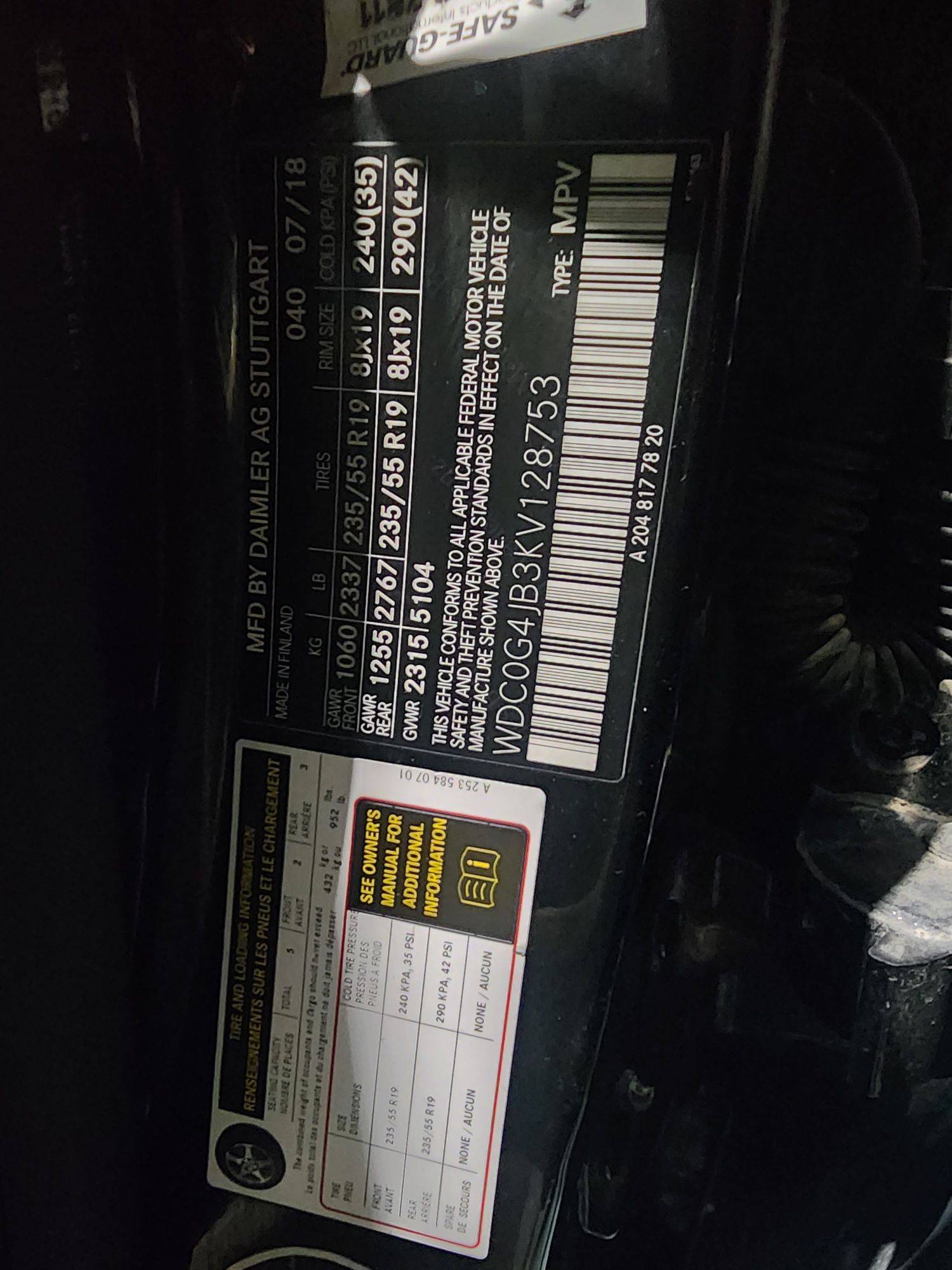 MERCEDES BENZ GLC-300 2019 - Marhaba Auction Used Cars - Image 8