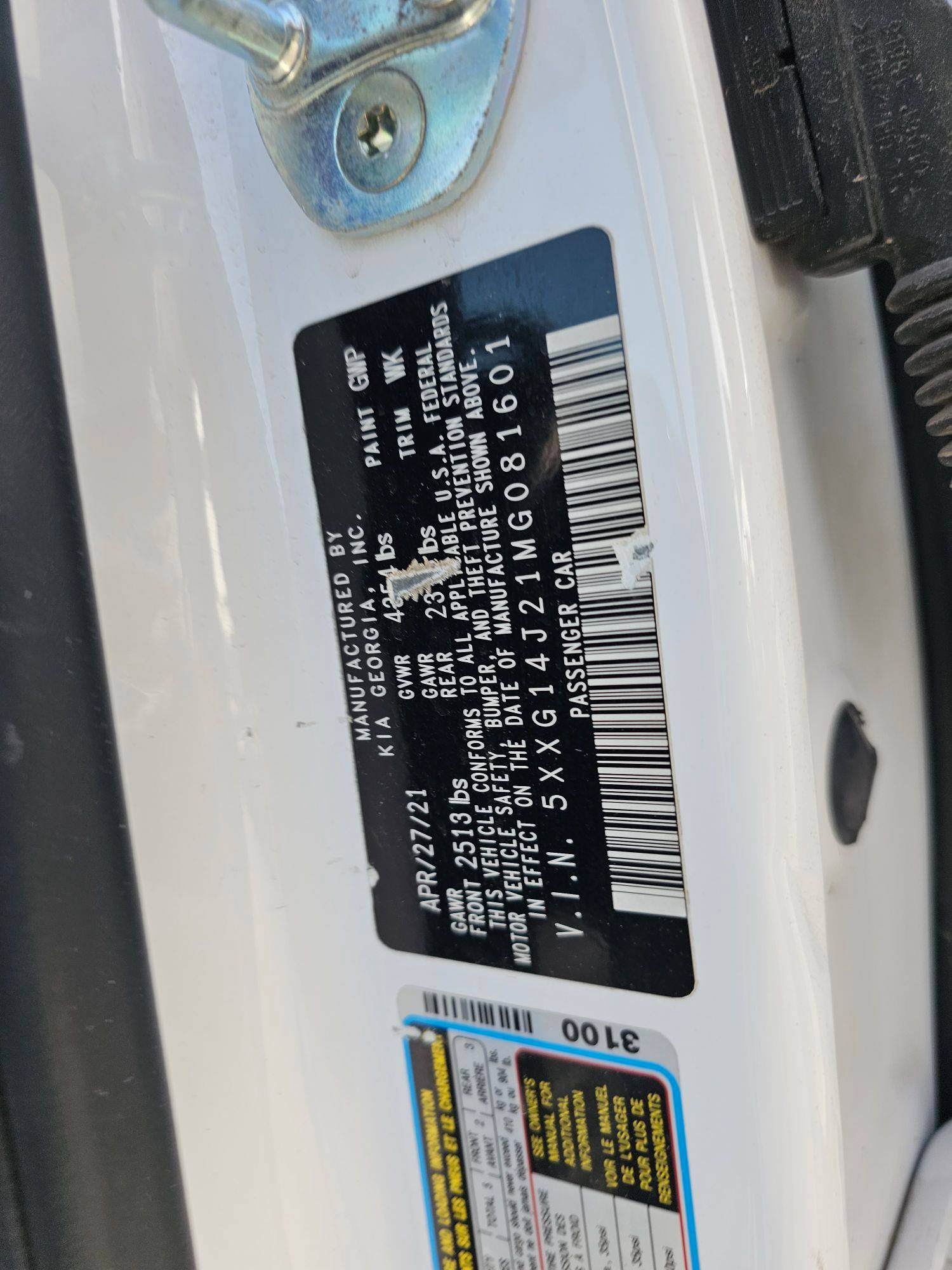 KIA K5 2021 - Marhaba Auction Used Cars - Image 10