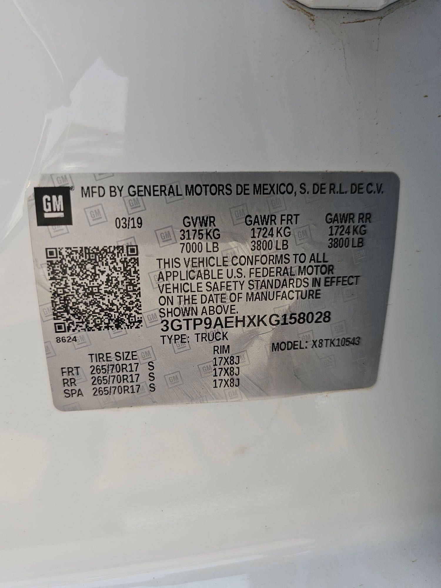 2019 GMC SIERRA — 92570 Miles — Lot AEHXKG158028 — Souq - Marhaba Auctions Used Cars - Image 9