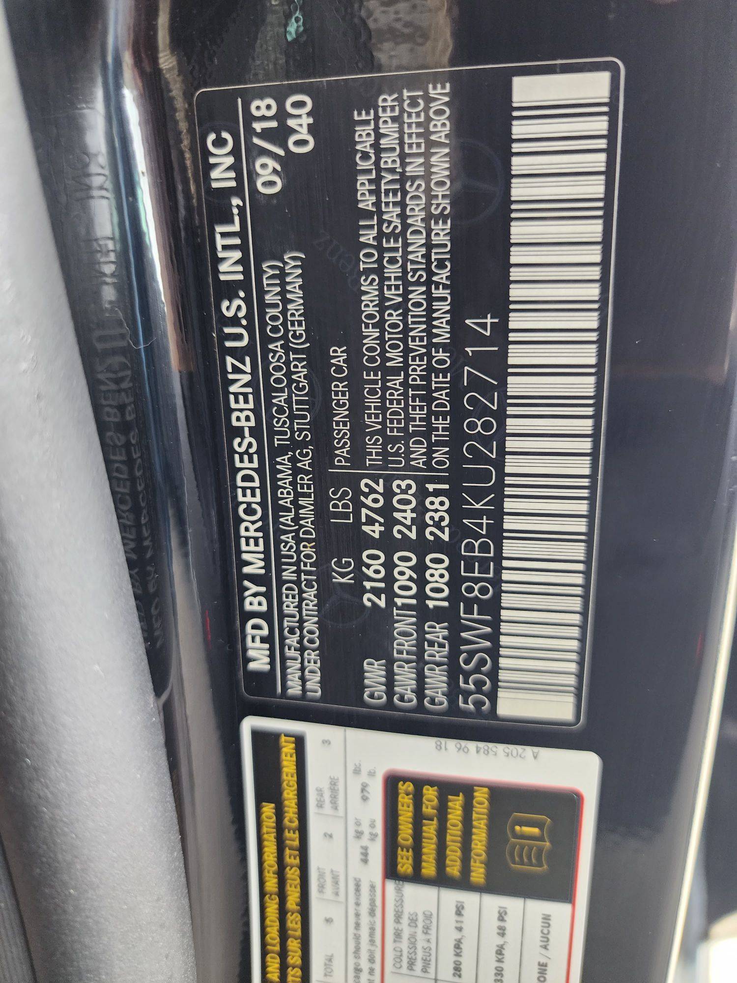 2019 MERCEDES BENZ C300 — 87443 Miles — Lot 282714 - Marhaba Auctions Used Cars - Image 10
