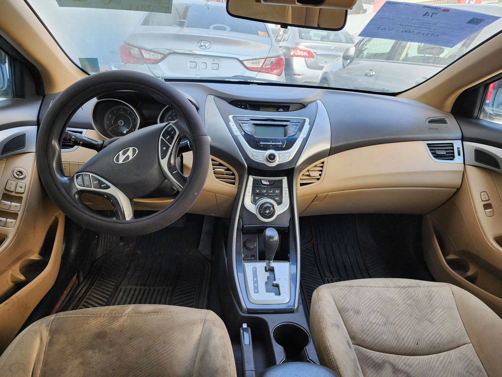 2012 HYUNDAI ELANTRA — 131561 Miles — Lot 465310 — Al Quoz - Marhaba Auctions Used Cars - Image 7