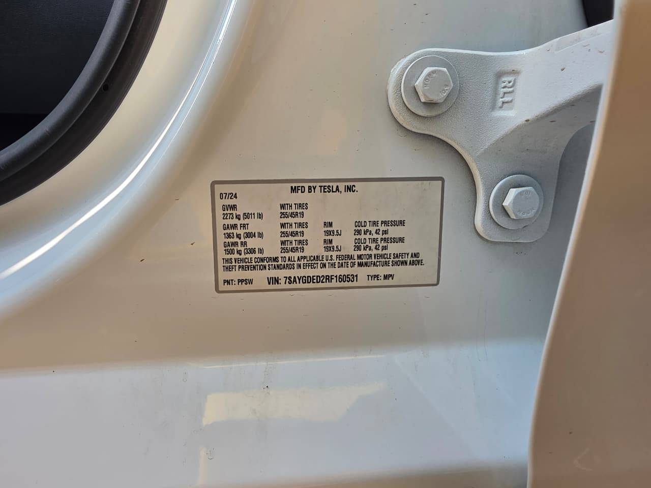 2024 TESLA MODEL Y — 62267 KM — Lot F160531 - Marhaba Auctions Used Cars - Image 8