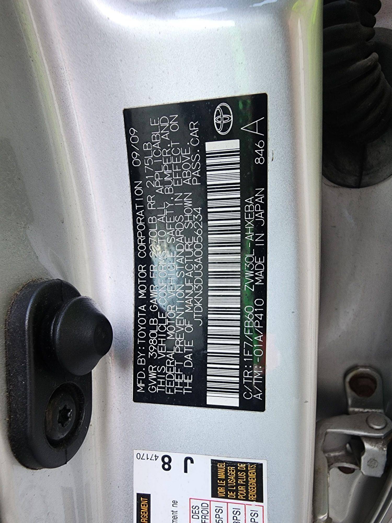 2010 TOYOTA PRIUS — 272694 Miles — Lot 56234 — Main - Marhaba Auctions Used Cars - Image 10