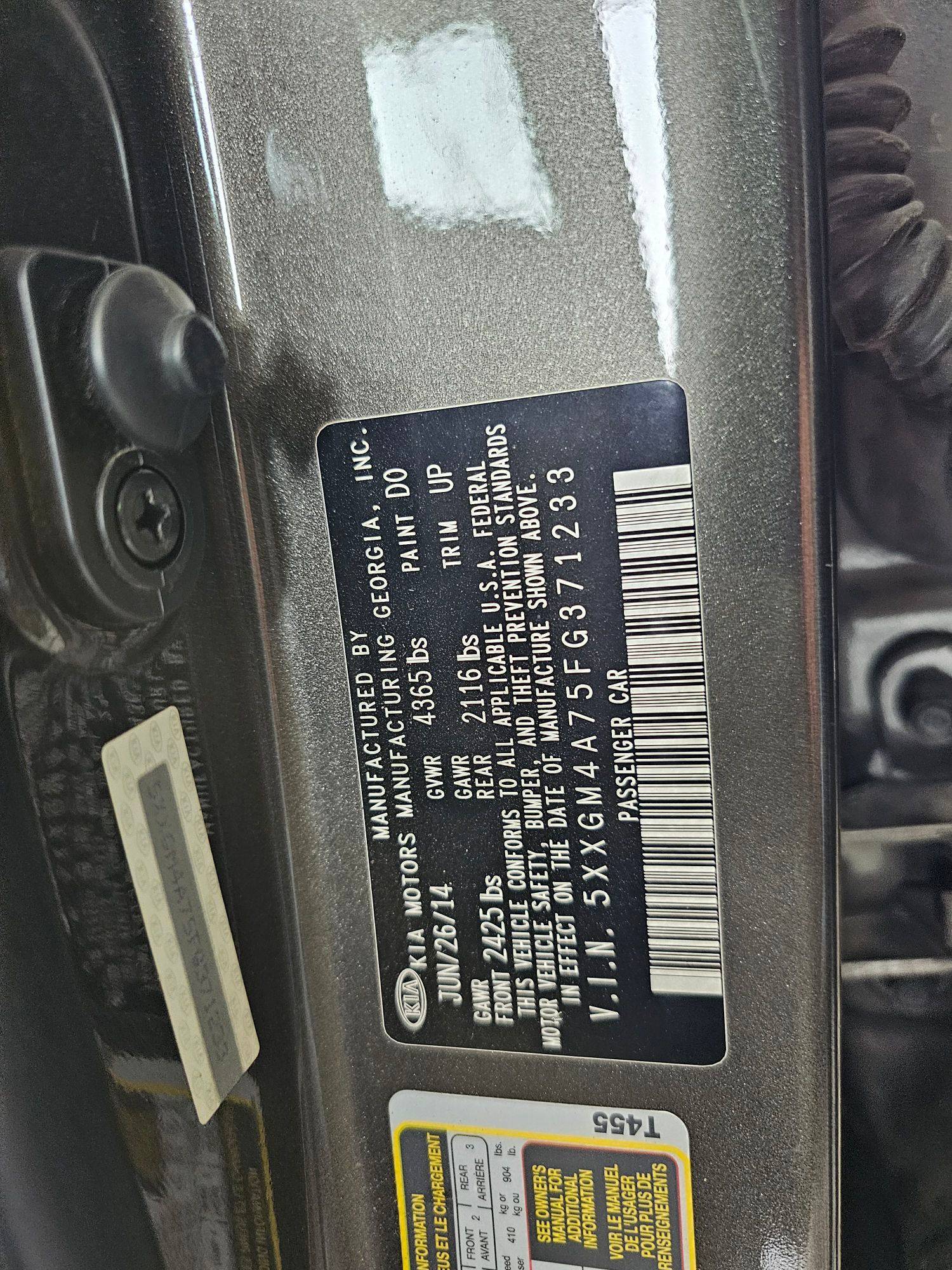 KIA OPTIMA 2015 - Marhaba Auction Used Cars - Image 9